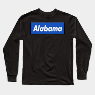 A l a b a m a Box Logo Long Sleeve T-Shirt